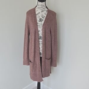 Marled Mauve Women's Cardigan Sweater